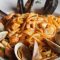 Seafood fettuccine at Cioppino's Restaurant