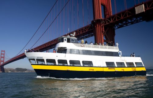 Blue & Gold Fleet at the Golden Gate Bridge