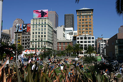 aerial view of union square